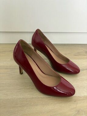 NWT Cole Haan Gabbie Pump 80 Biking Red Patent Size 5